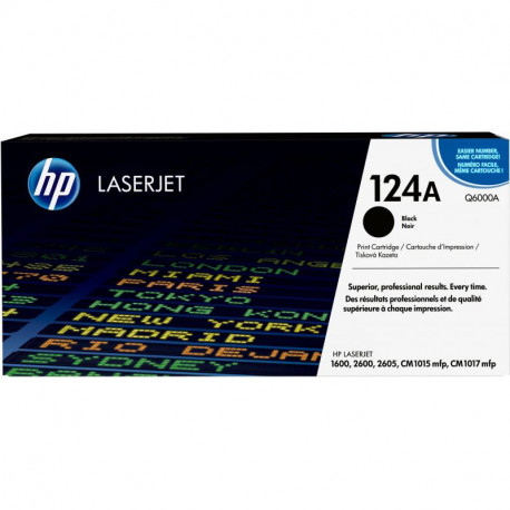 TONER ORIGINAL HP 124A LASERJET BLACK Q6000A